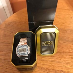 Casio Silver Camo Digital Watch